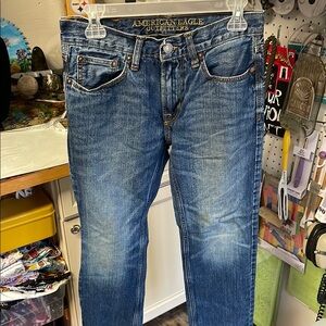American Eagle Outfitters Blue Distressed Jeans